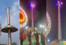 टावर झूला फंसा मेले में तनाव का माहौल