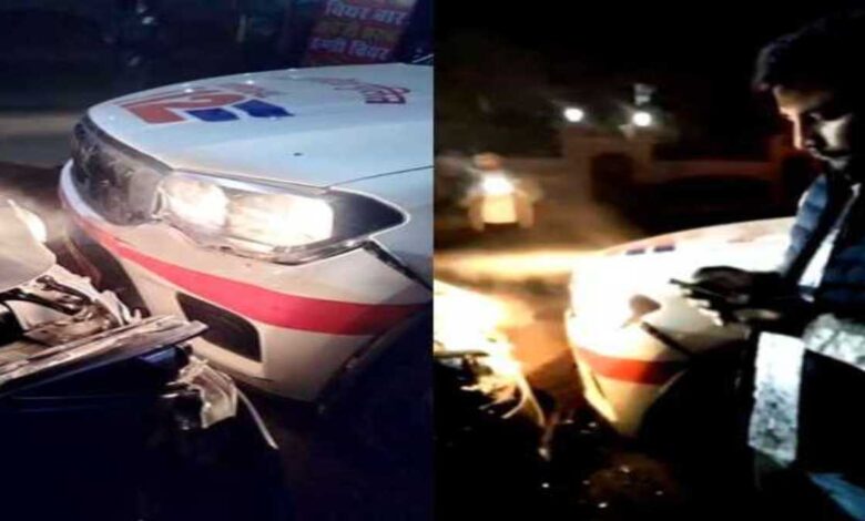 ग्वालियर: फरार कार चालक ने दो पुलिस वाहनों को टक्कर दी गिरफ्तार