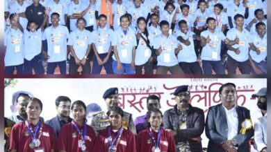 जिला स्तरीय बस्तर ओलम्पिक का हुआ समापन, जगदलपुर ब्लॉक ओव्हरऑल चैंपियन