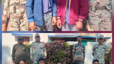 नैमेड-भोपालपटनम थाना क्षेत्र से विस्फोटक के साथ 7 नक्सली गिरफ्तार नैमेड-भोपालपटनम थाना क्षेत्र से विस्फोटक के साथ 7 नक्सली गिरफ्तार