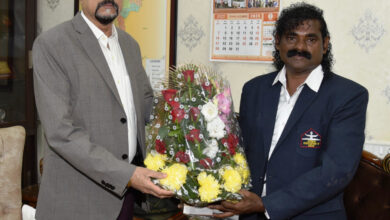 राज्यपाल डेका से वुशु एसोसिएशन के महासचिव ने की भेंट