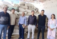 सारंगढ़-बिलाईगढ़ में 76.75 लाख का 2476 क्विंटल धान जब्त