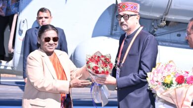 राष्ट्रपति द्रौपदी मुर्मू का आत्मीय स्वागत