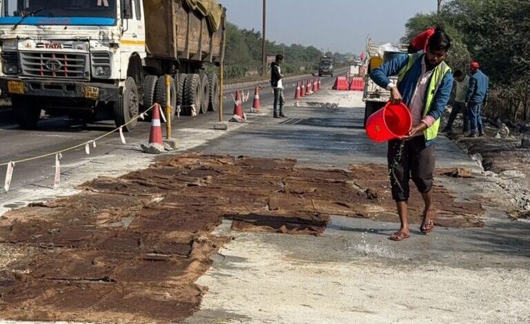 रायपुर-बिलासपुर राष्ट्रीय राजमार्ग पर एनएचएआई का मेगा मेंटेनेंस अभियान