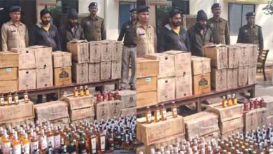 दो तस्करों से 3 लाख का अवैध एमपी निर्मित शराब जब्त