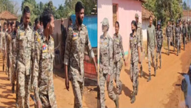 धर्मान्तरण बवाल के बाद अब शांति, पुलिस ने फ्लैग मार्च निकालकर शांति बनाए रखने की अपील