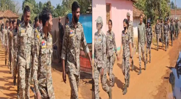 धर्मान्तरण बवाल के बाद अब शांति, पुलिस ने फ्लैग मार्च निकालकर शांति बनाए रखने की अपील