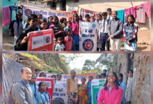 एनएसएस ने मालगांव में चलाया सुरक्षित पारा सुरक्षित लईकामन अभियान, लगाए पोस्टर