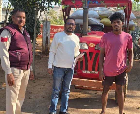 मारीगुड़ा में 40 क्विंटल अवैध धान सहित ट्रैक्टर जब्त मारीगुड़ा में 40 क्विंटल अवैध धान सहित ट्रैक्टर जब्त