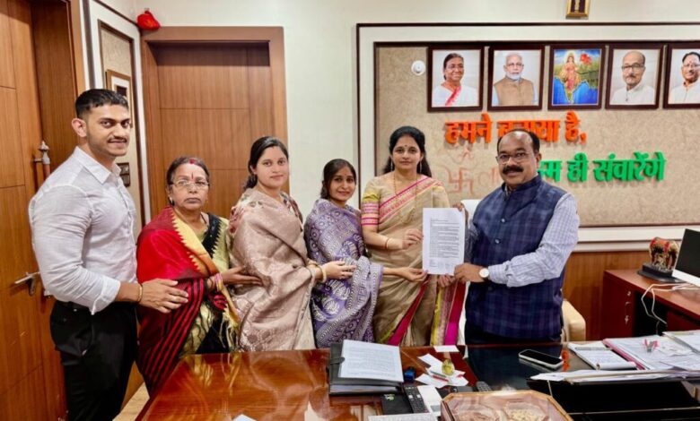 दीप्ति दुबे के नेतृत्व में कांग्रेस प्रतिनिधि मंडल ने उपमुख्यमंत्री साव को सौंपा ज्ञापन