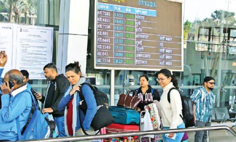 रायपुर से उड़ान भरने वाली इंडिगो की 5 फ्लाइट रद्द रायपुर से उड़ान भरने वाली इंडिगो की 5 फ्लाइट रद्द