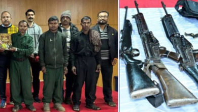 एमएमसी जोन के कमांडर सहित 20 लाख के इनामी छत्तीसगढ़ के 3 नक्सलियों ने महाराष्ट्र में किया आत्मसमर्पण