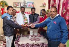 साहू समाज ने दूसरी बार जिलाध्यक्ष निर्वाचित होने पर हरि साहू को दी बधाई