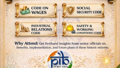 श्रम सुधार: चार ऐतिहासिक संहिताएं लागू, रायपुर में मीडिया वार्ता कल