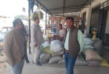 मडगांव में किराना दुकान से 200 बोरी धान जब्त