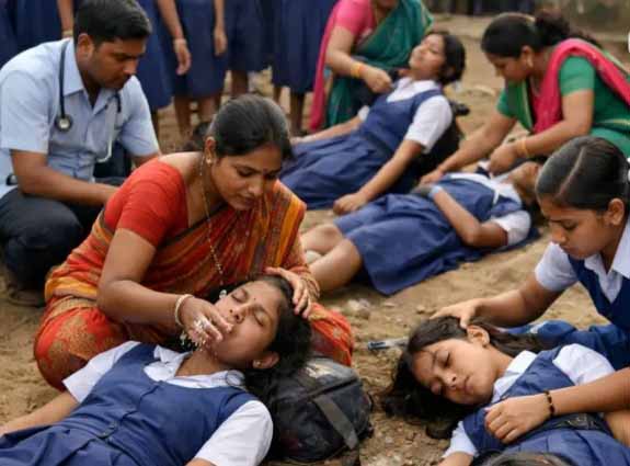 स्कूल पहुंचते ही 15 दिन में 25 छात्राएं हुई बेहोश, अभिभावकों और प्रशासन चिंता में