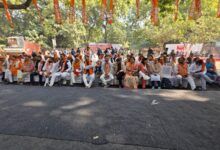 शिवसेना छत्तीसगढ़ का दिल्ली में हिंदू राष्ट्र की मांग पर एक दिवसीय धरना