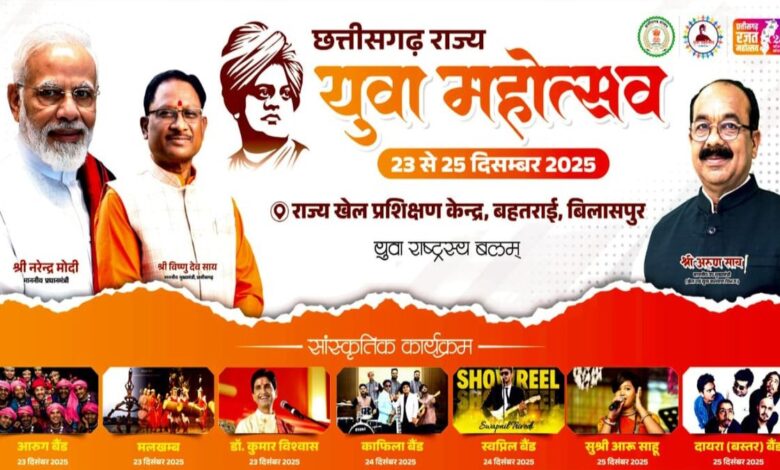 तीन दिवसीय राज्य युवा महोत्सव का शुभारंभ