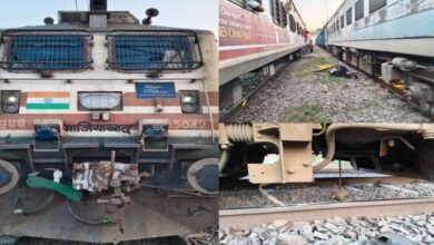 ताज एक्सप्रेस का इंजन तीन सांडों से टकराकर फेल, यात्रियों को 45 मिनट परेशानी