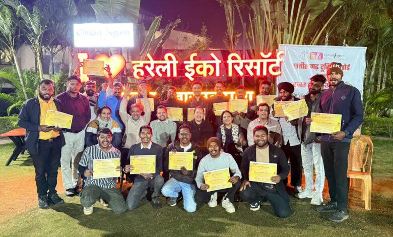 बारनवापारा में 14 दिवसीय पर्यटन महोत्सव की धूम, हरेली ईको रिसॉर्ट में यूट्यूबर्स मीट बारनवापारा में 14 दिवसीय पर्यटन महोत्सव की धूम, हरेली ईको रिसॉर्ट में यूट्यूबर्स मीट