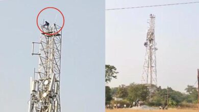 पत्नी से विवाद के बाद युवक 200 फीट ऊंचे मोबाइल टावर पर चढ़ा