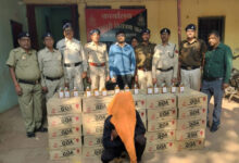 ग्राम चितापुर से मध्यप्रदेश प्रान्त में विक्रय नॉन ड्यूटी पेड 50 पेंटी अवैध मदिरा जप्त