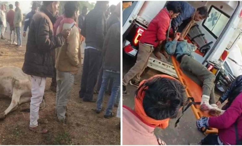 भीषण सड़क हादसा बस की टक्कर से मोटरसाइकिल चालक की मौत भीषण सड़क हादसा बस की टक्कर से मोटरसाइकिल चालक की मौत