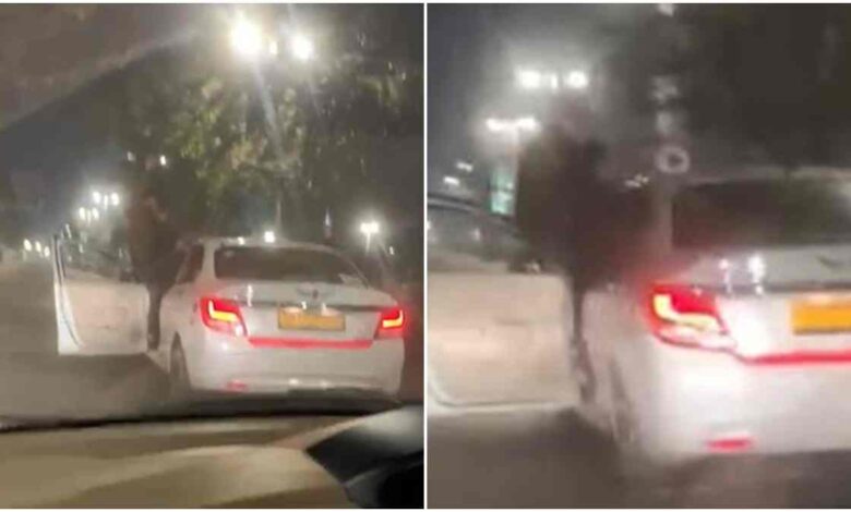 सड़क हादसे का अलर्ट कार में खतरनाक स्टंट वायरल सड़क हादसे का अलर्ट कार में खतरनाक स्टंट वायरल