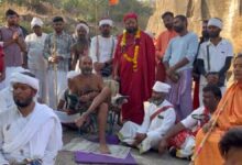 दादा गुरु की चौथी नर्मदा परिक्रमा में मांडू आगमन, धर्मसभा में दिए संदेश