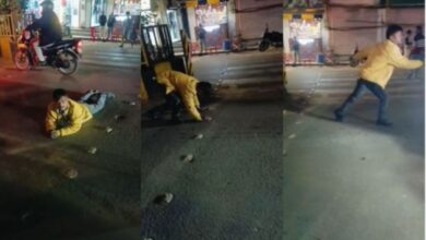 नशे में धुत युवक ने मचाई अफरातफरी, ट्रैफिक जाम और पिटाई