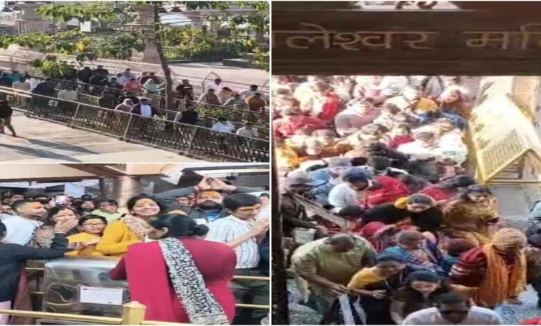 महाकाल मंदिर में नए साल पर 12 लाख श्रद्धालुओं का आगमन, विशेष व्यवस्थाएं लागू