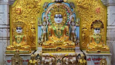 श्री सीमंधर स्वामी जैन मंदिर व चमत्कारी दादाबाड़ी में सोने चांदी के बरक व दिव्य औषधियों से 18 अभिषेक महापूजन कल