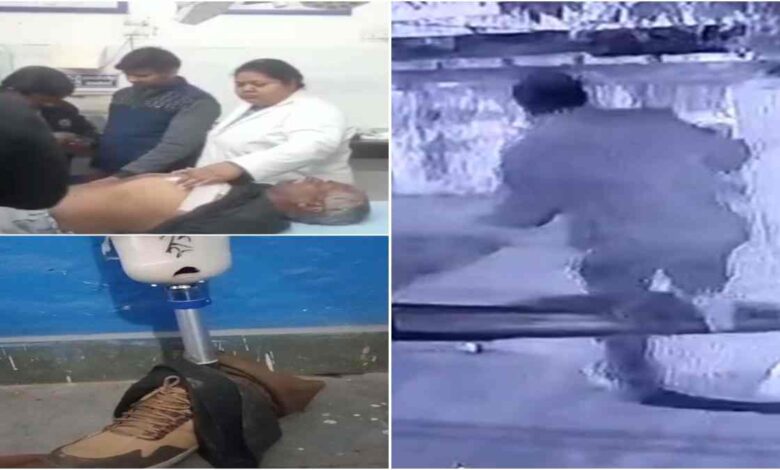 रेलवे लाइन पर बिजली कर्मचारी पर हमला, दिव्यांग लुटेरे ने फायरिंग की रेलवे लाइन पर बिजली कर्मचारी पर हमला, दिव्यांग लुटेरे ने फायरिंग की