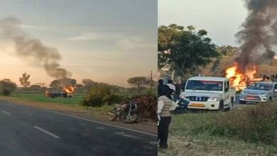 गमी से लौट रहे मां-बेटे की सड़क हादसे में मौत, टैंकर खेत में घुसा