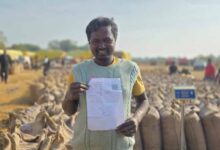 किसान राजेंद्र प्रसाद ने धान खरीदी प्रक्रिया की सराहना की