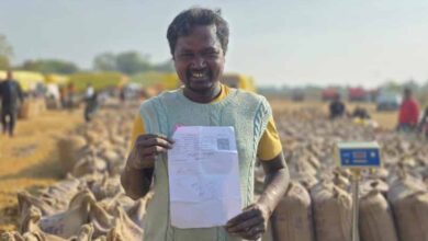 किसान राजेंद्र प्रसाद ने धान खरीदी प्रक्रिया की सराहना की