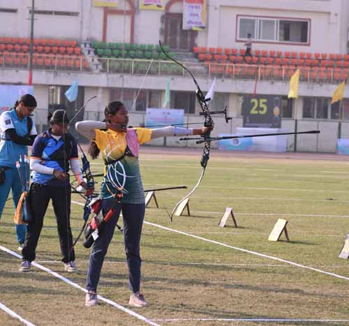 जूनियर राष्ट्रीय तीरंदाजी प्रतियोगिता : इंडियन राउंड में उत्तर प्रदेश टॉप पर, झारखंड और असम का शानदार प्रदर्शन जूनियर राष्ट्रीय तीरंदाजी प्रतियोगिता : इंडियन राउंड में उत्तर प्रदेश टॉप पर, झारखंड और असम का शानदार प्रदर्शन