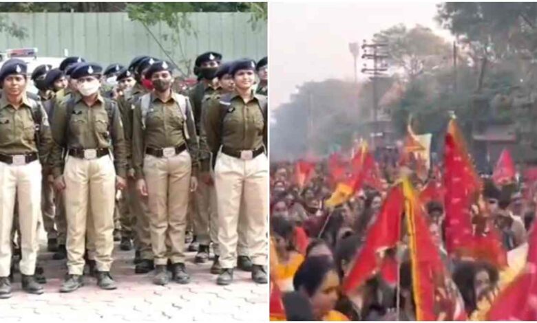 रणजीत हनुमान प्रभात फेरी में सुरक्षा के कड़े इंतजाम रणजीत हनुमान प्रभात फेरी में सुरक्षा के कड़े इंतजाम