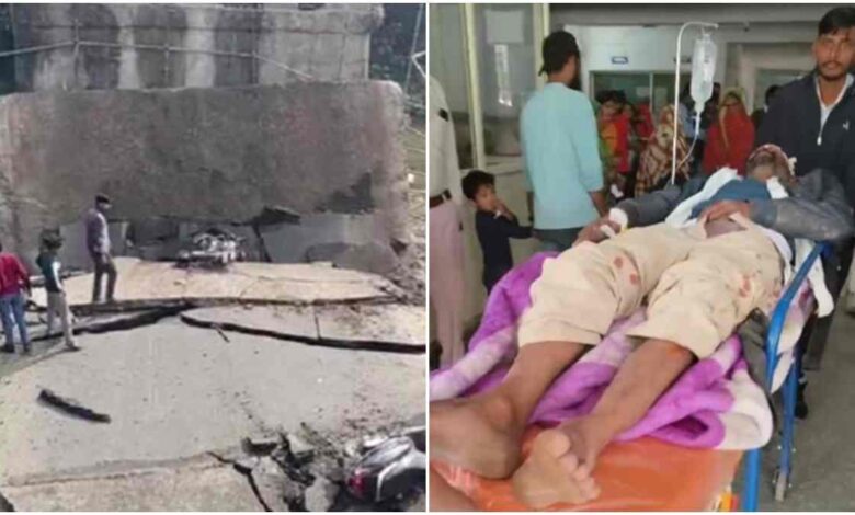 रायसेन में 40 साल पुराना पुल गिरा4 घायल