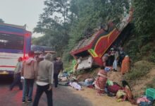 आंध्र–छत्तीसगढ़ सीमा पर बस खाई में गिरी, 8 लोगों की जान गई