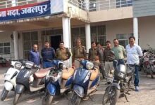 जबलपुर में वाहन चोर गिरोह गिरफ्तार