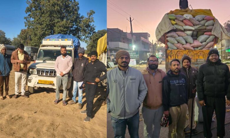 छत्तीसगढ़ में अवैध धान तस्करी पर बड़ी कार्रवाई छत्तीसगढ़ में अवैध धान तस्करी पर बड़ी कार्रवाई