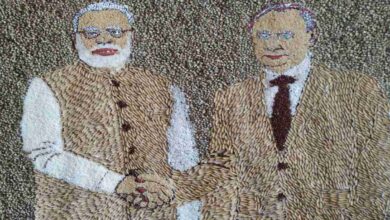 किसान ने अनाज से बनाई पुतिन–मोदी की प्रतिमा भारत का संदेश विश्व तक