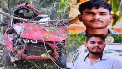 बिलासपुर तेज रफ्तार कार पलटी दो छात्रों की मौत चार घायल बिलासपुर तेज रफ्तार कार पलटी दो छात्रों की मौत चार घायल