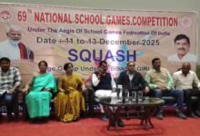 तीन दिवसीय राष्ट्रीय शालेय स्क्वैश टूर्नामेंट का उद्घाटन