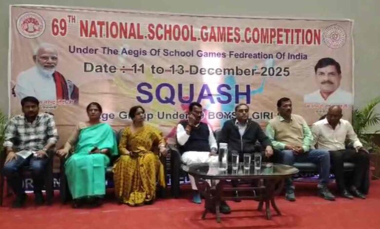 तीन दिवसीय राष्ट्रीय शालेय स्क्वैश टूर्नामेंट का उद्घाटन तीन दिवसीय राष्ट्रीय शालेय स्क्वैश टूर्नामेंट का उद्घाटन