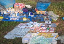 बालाघाट में नक्सली डंप जब्त विस्फोटक और सामग्री बरामद