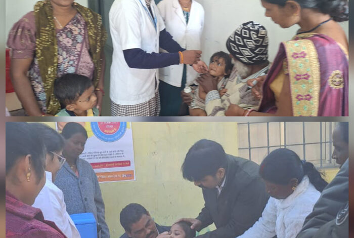 बस्तर में पहले दिन ग्रामीण क्षेत्रों में 92 व शहरी क्षेत्रों में 82 प्रतिशत बच्चों को पिलाई गई पोलियो की खुराक