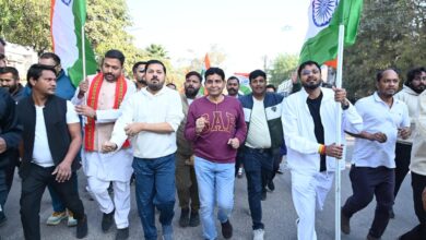 राष्ट्रीय युवा दिवस पर रायपुर में स्वदेशी संकल्प दौड़, युवाओं ने लिया राष्ट्र निर्माण का संकल्प