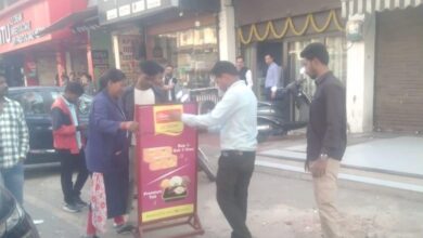 जोन-4 में हटाई गई सड़क बाधा, काटा 23 हजार का ई-चालान